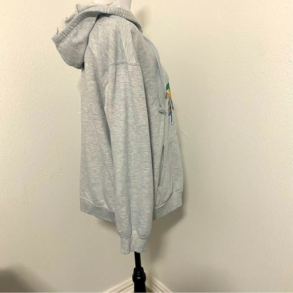 Nickelodeon Hey Arnold Graphic Print Hoodie Unisex XXL Youth Heather Gray EUC - Picture 4 of 8